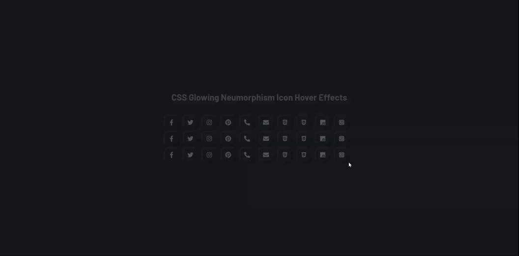 Glowing Icons
