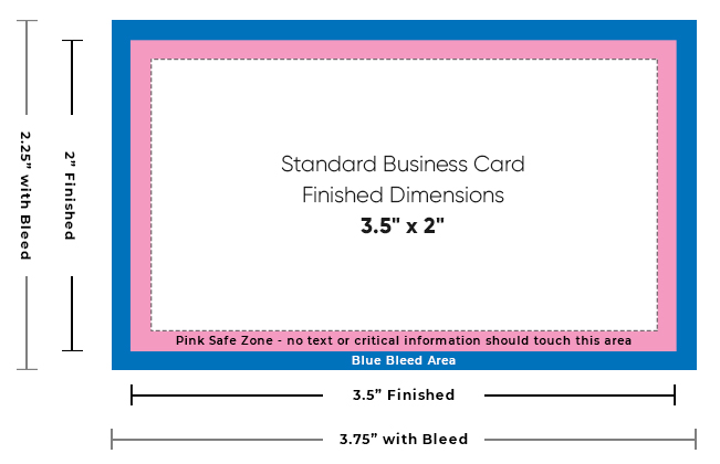 Visiting card Size